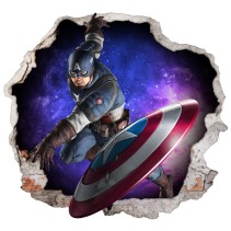 Vinilos 3d marvel capitán américa